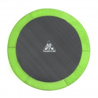 Батут DFC Trampoline Fitness с сеткой 12ft, зеленый